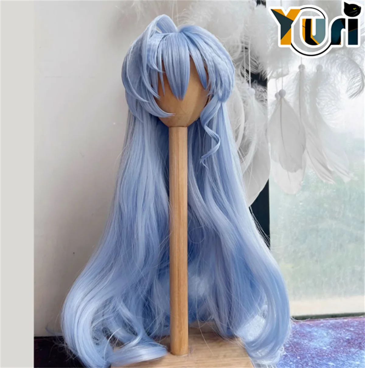 Honkai: Star Rail Robin Doll Use Baby Blue Wig Cosplay 1/3 1/4 1/6 BJD Doll Handmade Wig Hair C