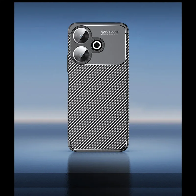 For Xiaomi Redmi 13 4G Case Bumper Anti-knock Soft Silicon Carbon Fiber Back Case For Redmi 13 Cover For Redmi 13 Case 6.79 inch