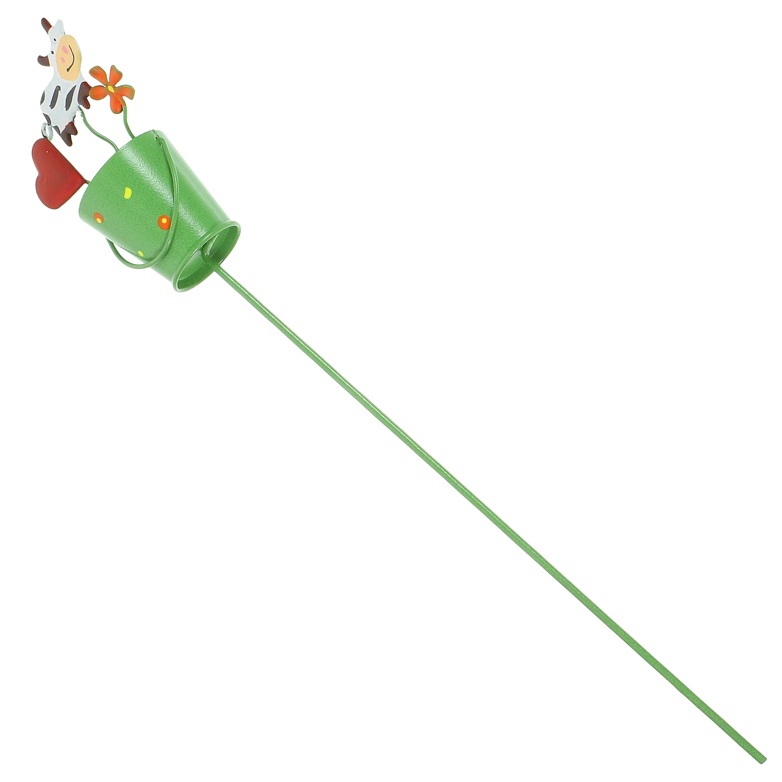 

Sturdy Iron Garden Stake Cartoon Elements Bonsai Pot Decoration Outdoor Indoor Metal Crafts Landscape Insert Yard Decorative