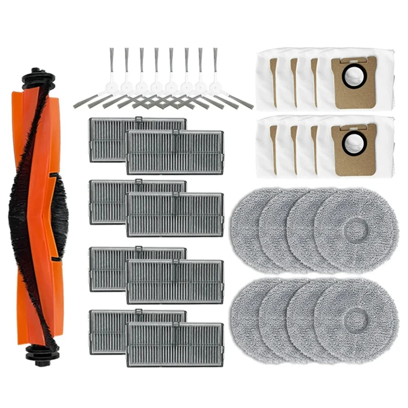 

BAAJ-For Xiaomi Mijia M30S D103CN Robot Vacuum Main Side Brush Hepa Filter Mop Cloth Dust Bag Spare Parts Accessories
