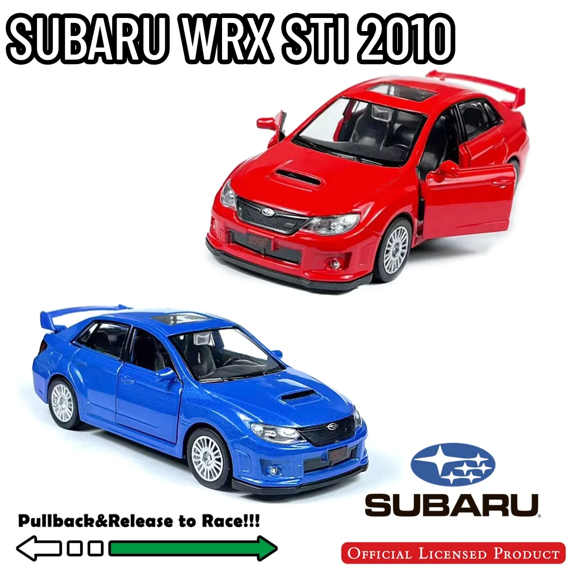 

1:36 Scale Replica SUBARU WRX STI 2010 Retro Muscle Car Model Home Office Interior Decor Ornament Kid Boy Xmas Gift Toy