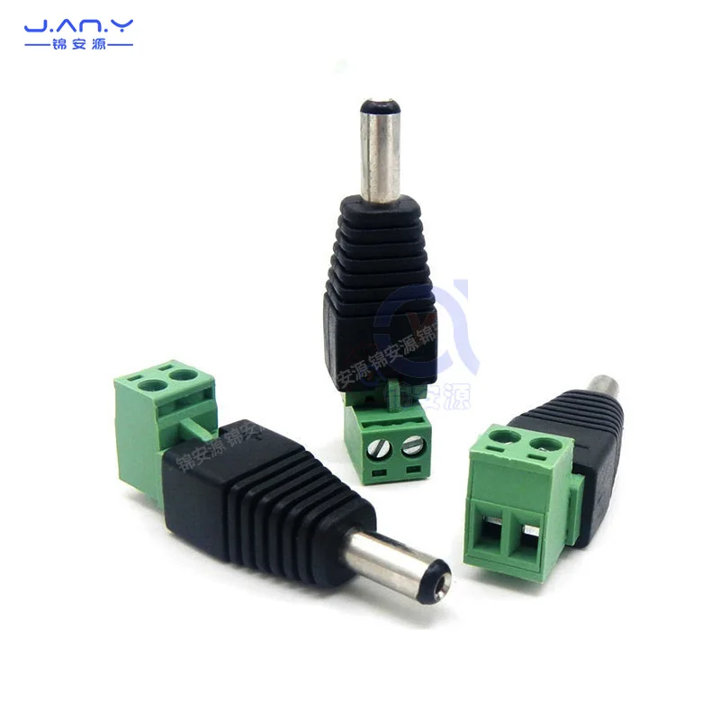 DC Head 90 degrees DC Plug Power Outlet Elbow 5.5 * 2.1 mm 12V solderless plug-and-pull split terminal