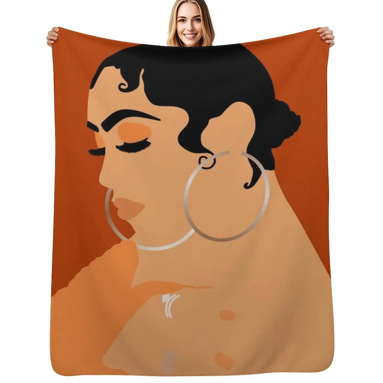 Missunderstood Queen Naija Throw Blanket Polar Plaid Decorative Sofas Decorative Throw warm winter Soft Plaid Blankets
