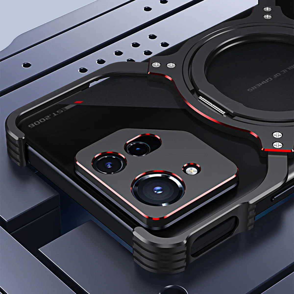 

Оригинальный металлический чехол-бампер для телефона Asus Rog Phone 8 Rog8 Pro, легкий Чехол из алюминиевого сплава, чехол со встроенным кольцом-держателем