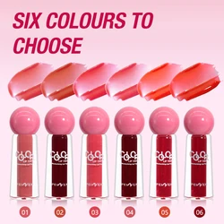 Lip Tint Korean Stain Set, 6 Colors Tinta Para Labios Waterproof Long Lasting Plumping Lip & Cheek Tint Moisturizing Non-sticky