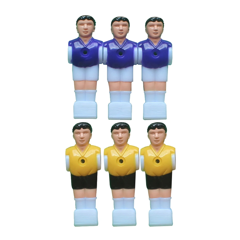 

8pcs Table Football Players Premium Plastic Smooth Surface Tournament Style For Standard Foosball Rods Mini Soccer Kids Figures