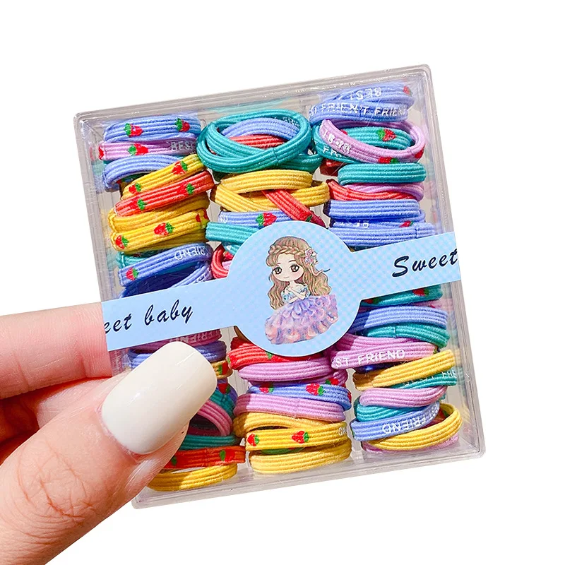 1 Set Elastic Hair Bands For Girls Baby Hair Accessories Children Hair Ties Rubber Bands Toddler Kids Hair Accessories