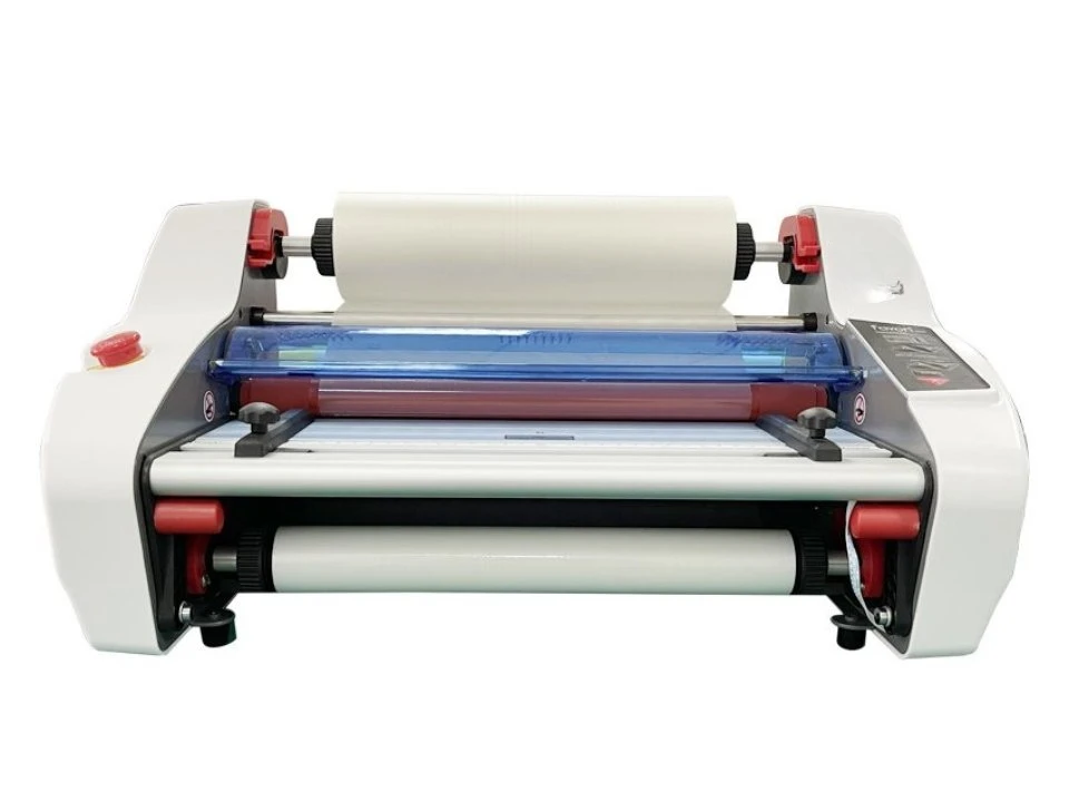 Small laminating machine FY-350DL double-sided hot melt adhesive laminating and rolling machine semi-automatic