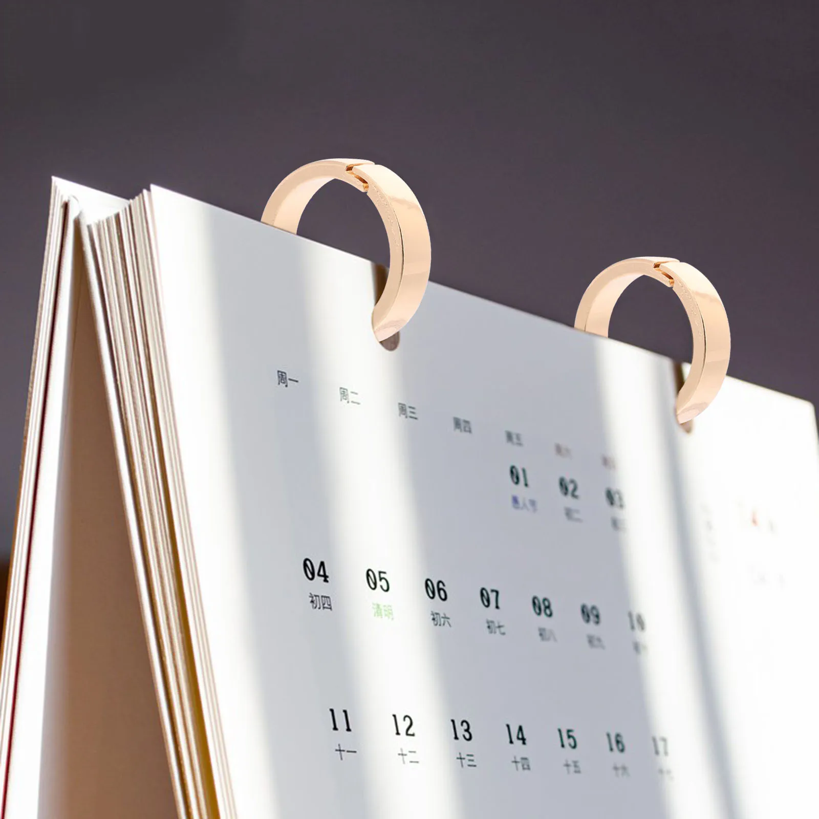 10Pcs Openable Zinc Alloy Calendar Binding Rings Small Loose Leaf Clips for Index Cards Paper Crafts Binder Circle Rings