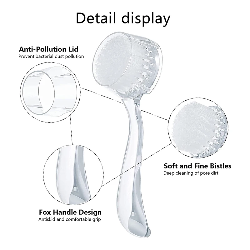 1 PC Soft Handmade Cleansing Brush Face Brush To Clean Pores And Remove Blackheads