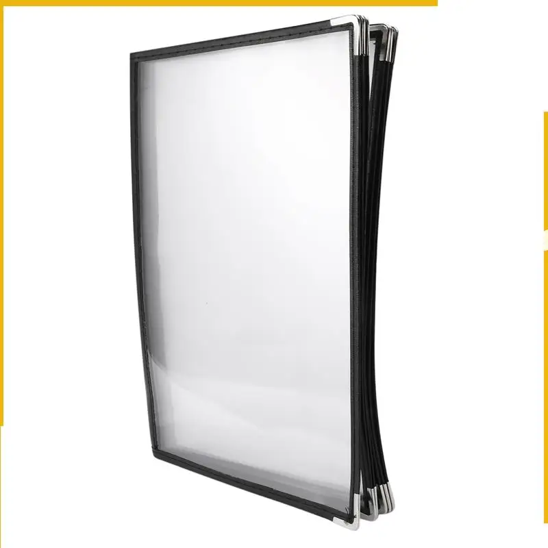 

A92P 6X прозрачные обложки для меню ресторана для размера A4, книжный стиль, кафе-бар, 6 страниц, 12 видов