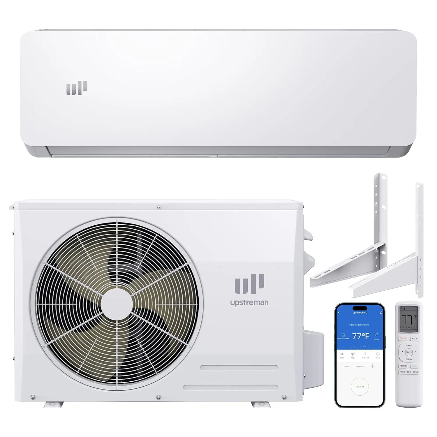 18000 BTU Mini Split AC Heating System, 20 SEER2 230V Mini Split Air Conditioner, Pre-Charged Heat Pump Ductless, Custom