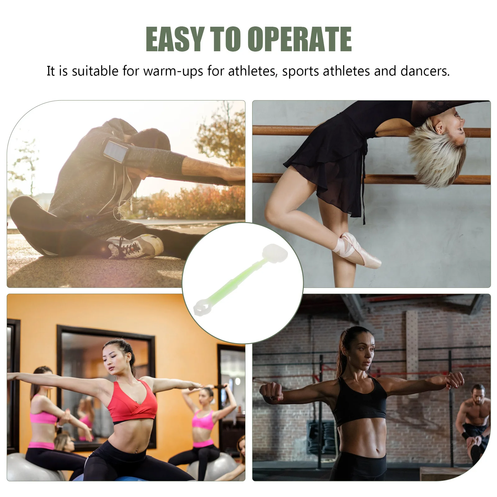 

1 шт., массажный молоток для тела, светло-зеленый, палочка для терапии глубоких тканей, ручной массажер, скребок Гуаша, облегчение мышц спины, плеч