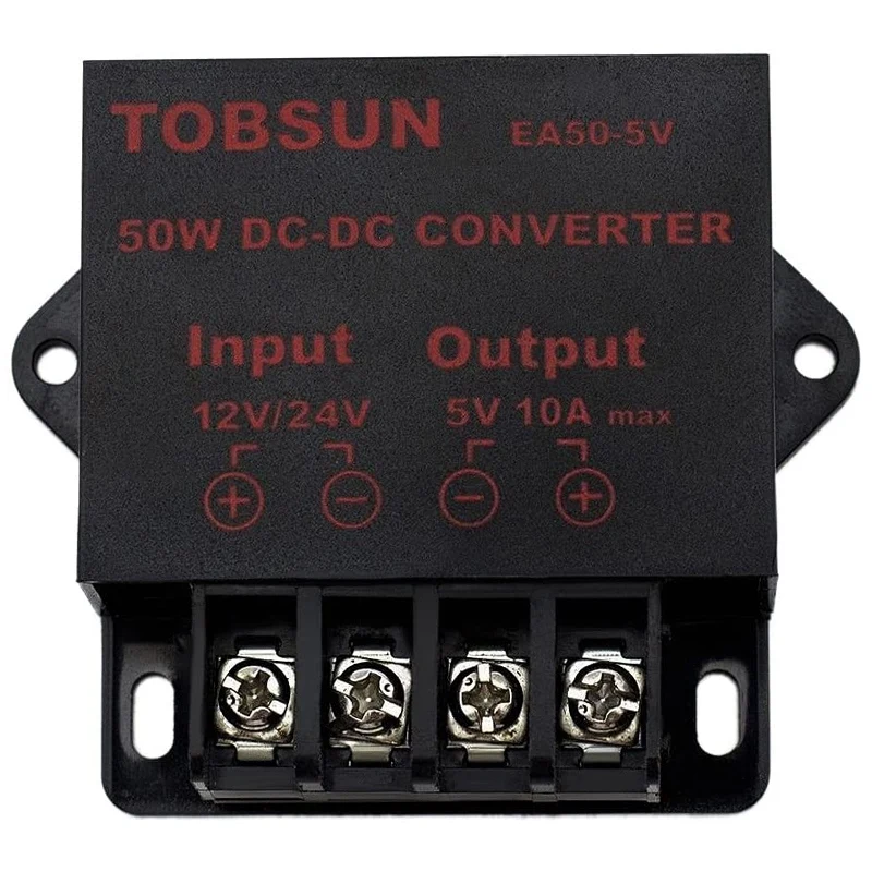 ●24V/12V to 5V 10A 50W Car LED Advertising Screen Power Supply Power Converter DC Transformer