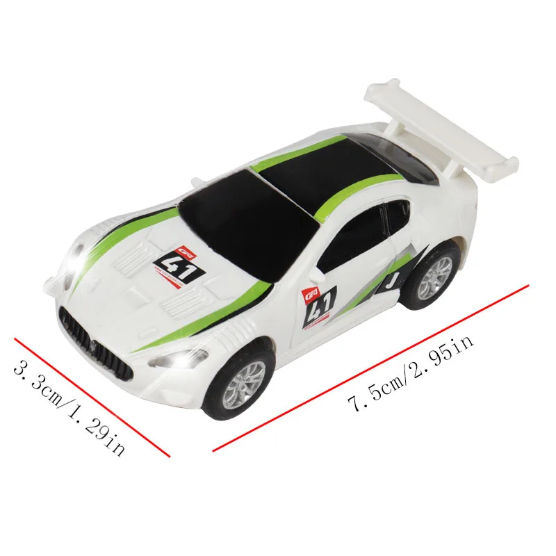 Coche de carreras eléctrico de alta velocidad, vehículo de escala 1 64 1/64, escala 1:64, pista de carreras, accesorios de coches, juguetes, regalos