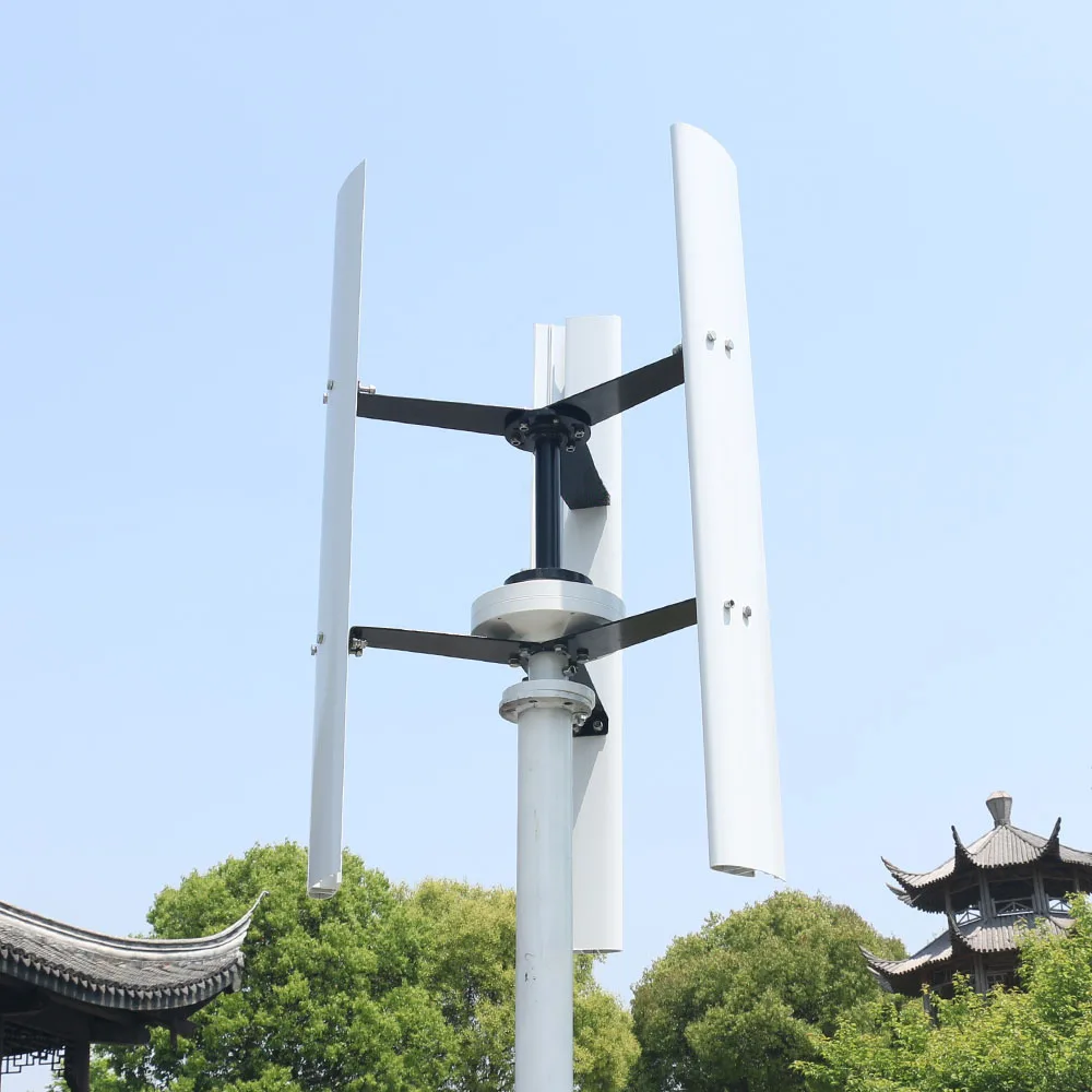 30KW 50KW Vertical Axis Wind Turbine 110V 220V 380V Free Energy Generator 220V 380V AC Output Household Complete Kit