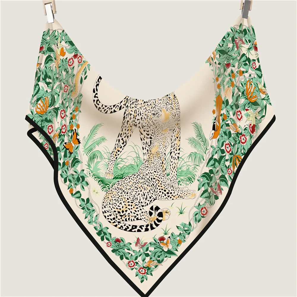 POBING 30 % Seide, 70 % Kaschmir-Schal für Damen, handgerollt, modischer Druck, Dreieckstücher, Wraps, Bandana, große Hijabs, weiblicher Foulard – Detail 6