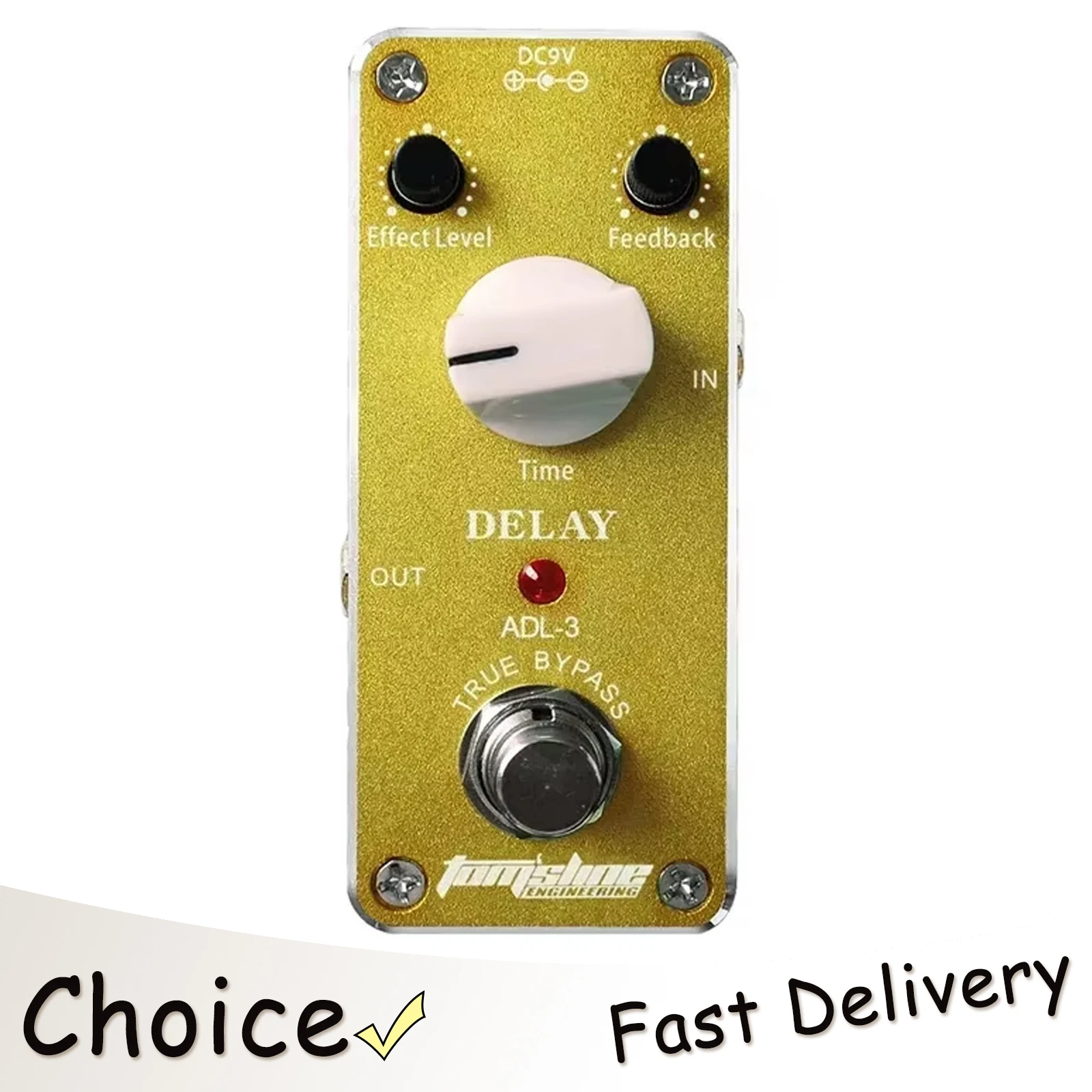 

AROMA Dealy Electric Guitar Pedal Effect Tom'sline Mini Delay Effect True Bypass Pedal ADL-3 Electric Guitar Accessories & Parts