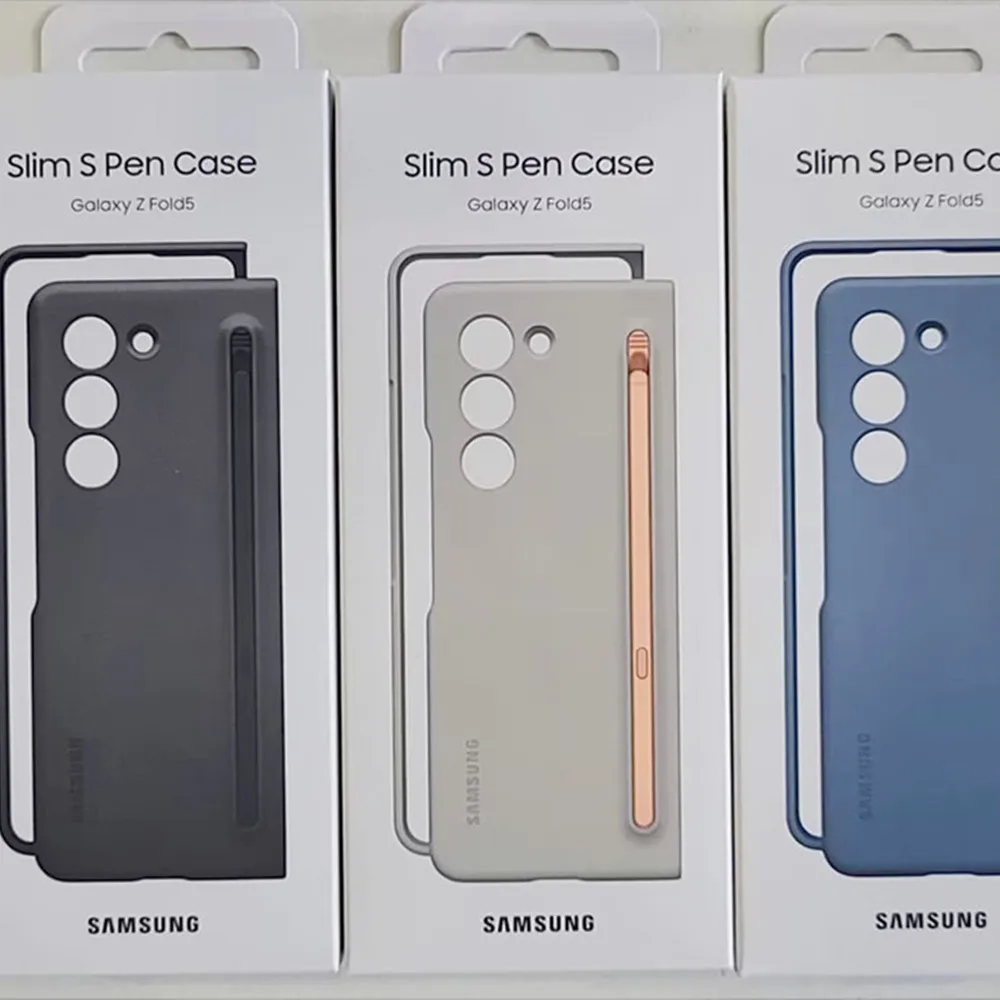 

Phone Case for Samsung Galaxy Z Fold 5 5G S Pen Protective Case SM-F9460 Z Fold 5 with Built-in S Pen Silicone Cover With Box