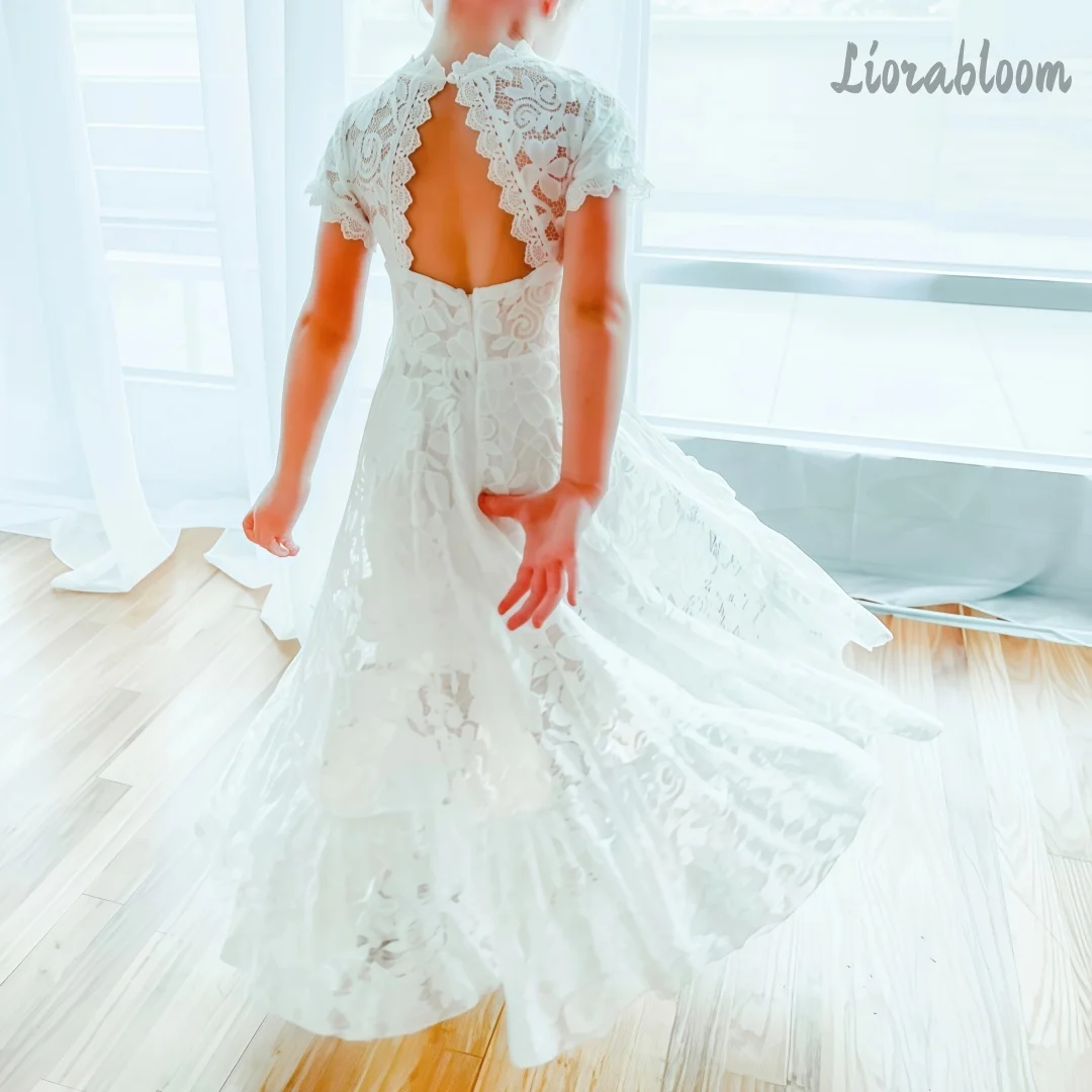 Abito Formale Personalizzato per Ragazze, Vestito Corto con Maniche a Sbuffo, Abito da Damigella, Abito da Cerimonia per Donne, Vestito da Sposa