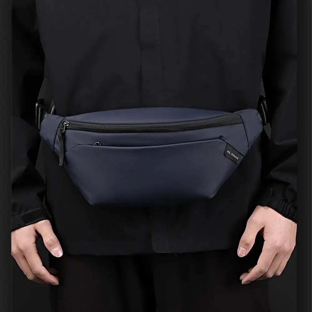 

Waterproof Men Chest Bag Multi-Compartment Large Capacity Travel Fanny Pack Wear-resistant Nylon Shoulder Belt Bag Traveling
