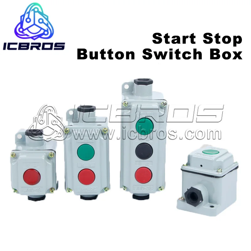 LA10-1S LA10-2S LA10-3S Explosion-proof Pushbutton Switch Box Start/Stop Control Pushbutton 380V 5A IP55