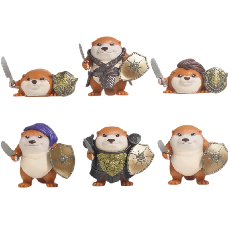 

My Knife Shield Dog PVC Action Figure Model Toys Sword And Shield Armor Doll Figurine Collection Ornament Birthday Gifts For