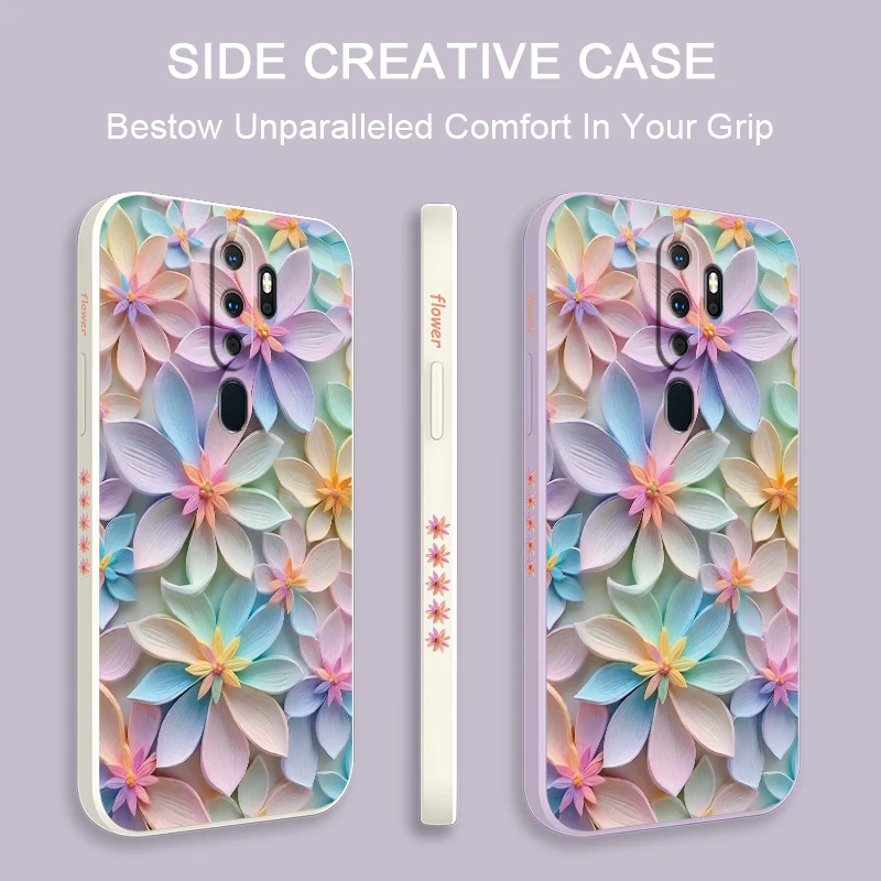 Showy Flowers Phone Case For OPPO A9 A9X K9 A8 A7X A7 K7X AX5 K5 A5 A5S A3S A1 Pro Silicone Soft Shockproof Bumper Back Cover