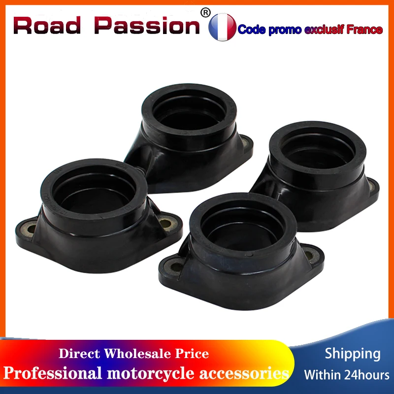 Road Passion – coussinets de collecteur d'admission de carburateur, colle d'entrée et de sortie en plastique pour SUZUKI GSX750F GSX750 Katana GR78A GSXR750 GR77A