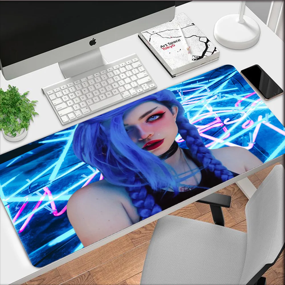 Mairuige Jinx Arcane Large Mouse Pad Xxl Mouse Mat Gaming Mousepad Laptop Waterproof Desk Mat Gamer Accessories Pc Playmat