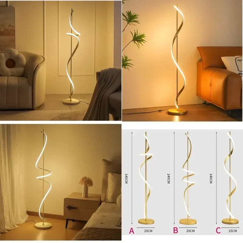 Modern Nordic LED Floor Lamp Adjustable Corner Light for Living Room High Quality Standing Light Contemporary Home Decor