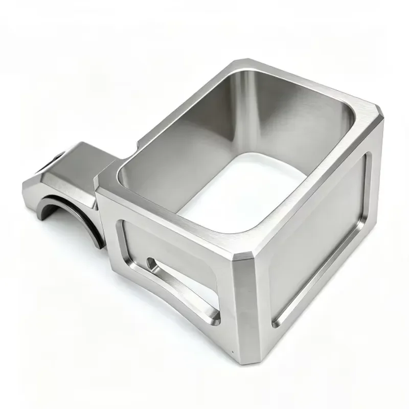 CNC Machining Snowmobile Parts Customized 6061 Aluminum Brake Reservoir Guard