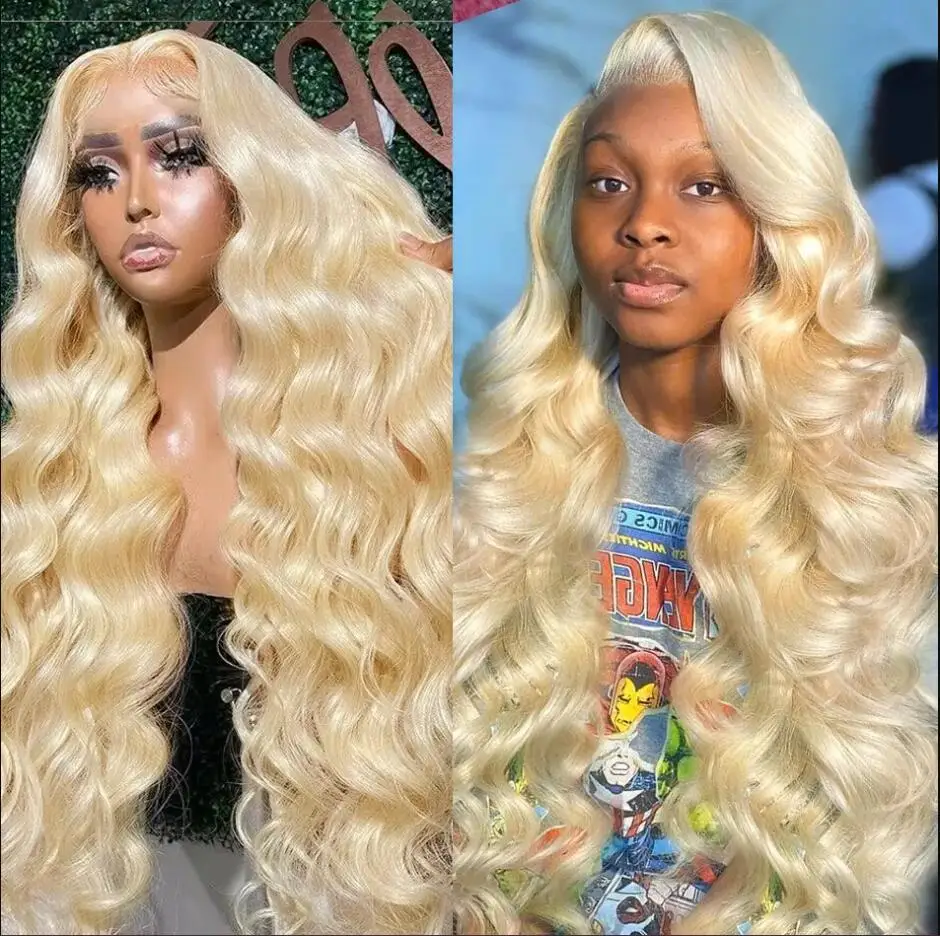 

20--32 INCH 613 Body Wave Lace Frontal Wig 13x4 13x6 Brazilian Body Wave Human Hair 180% Transparent Lace Front Wig For Woman