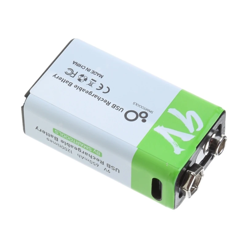 Lithium Batteries 9V USB Rechargeable Battery 650mah Batteries Household