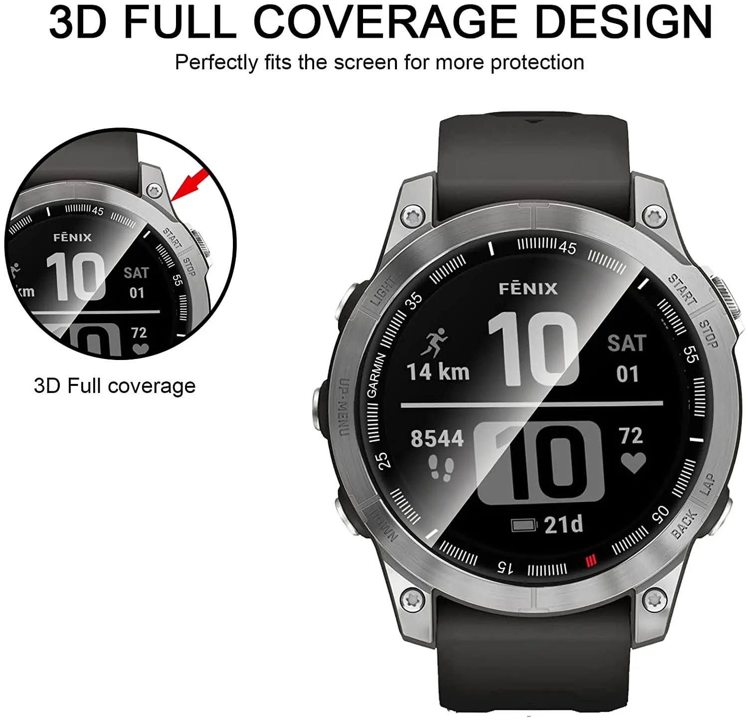 3D Protective Film For Garmin Fenix 7 7X 7S Smart Watch Soft Screen Protector for Garmin Fenix7 7S watch Accessories(Not Glass)