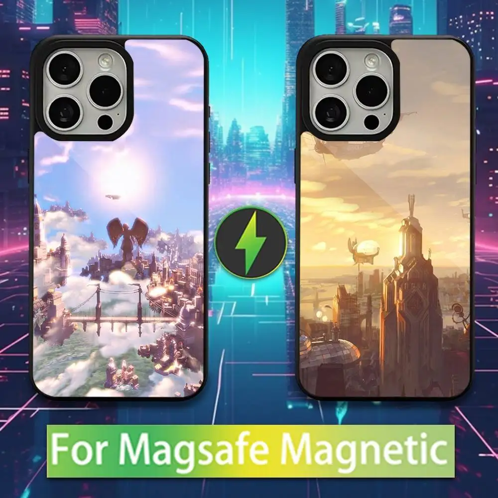 

Hot B-BioShocks Game Phone Case For iPhone 16,15,14,13,12,11,Pro,Max,Plus,Mini,Magsafe,Magnetic Wireless Charging Case