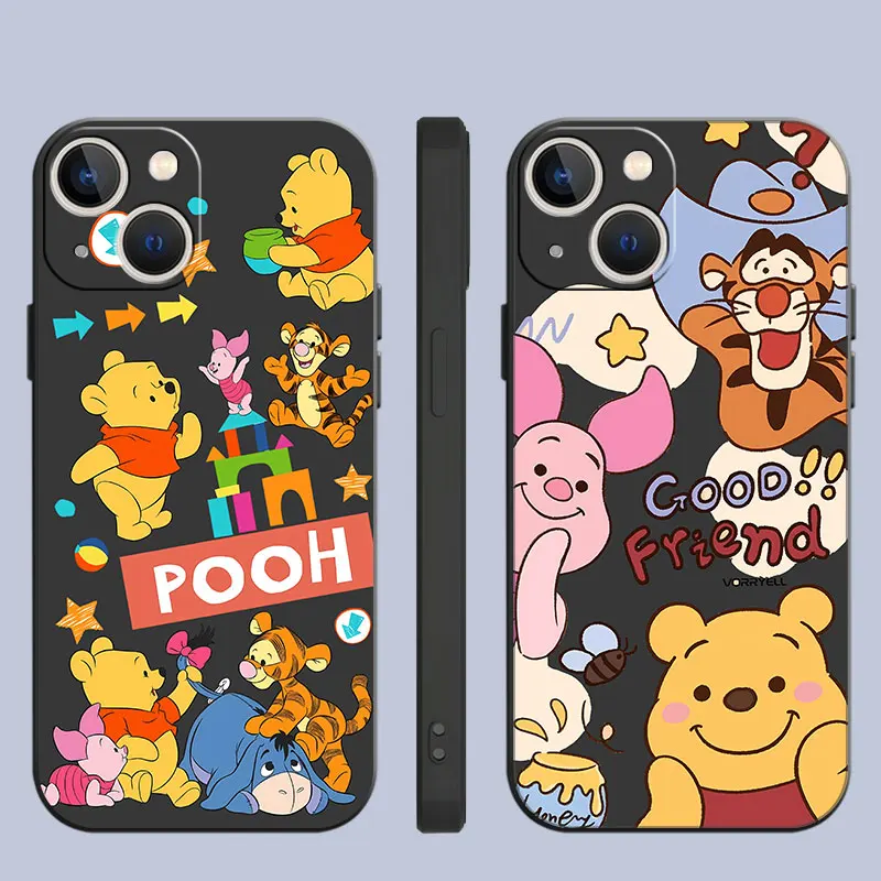 Чехлы для телефонов Disney Winnie Piglet Eeyore для iphone 14, чехол 11 12 15 Pro XS Max 8 13 Mini X SE 7 16 Plus, чехол с защитой от царапин