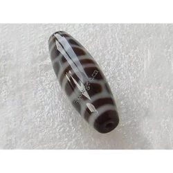 Natural Tibetan Agate Onyx Dzi Beads Oval Jewelry Making Diy Necklace Bracelet Accessories Grade Aaa 11x38mm Tibetan Dzi Bead