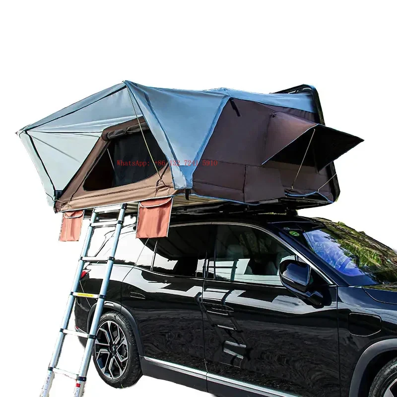 Hongsheng 2025 Hot Selling Outdoor Hard-Shell Roof Tent for Camping, Side-Opening Hard-Shell, 3-4 Person Capacity