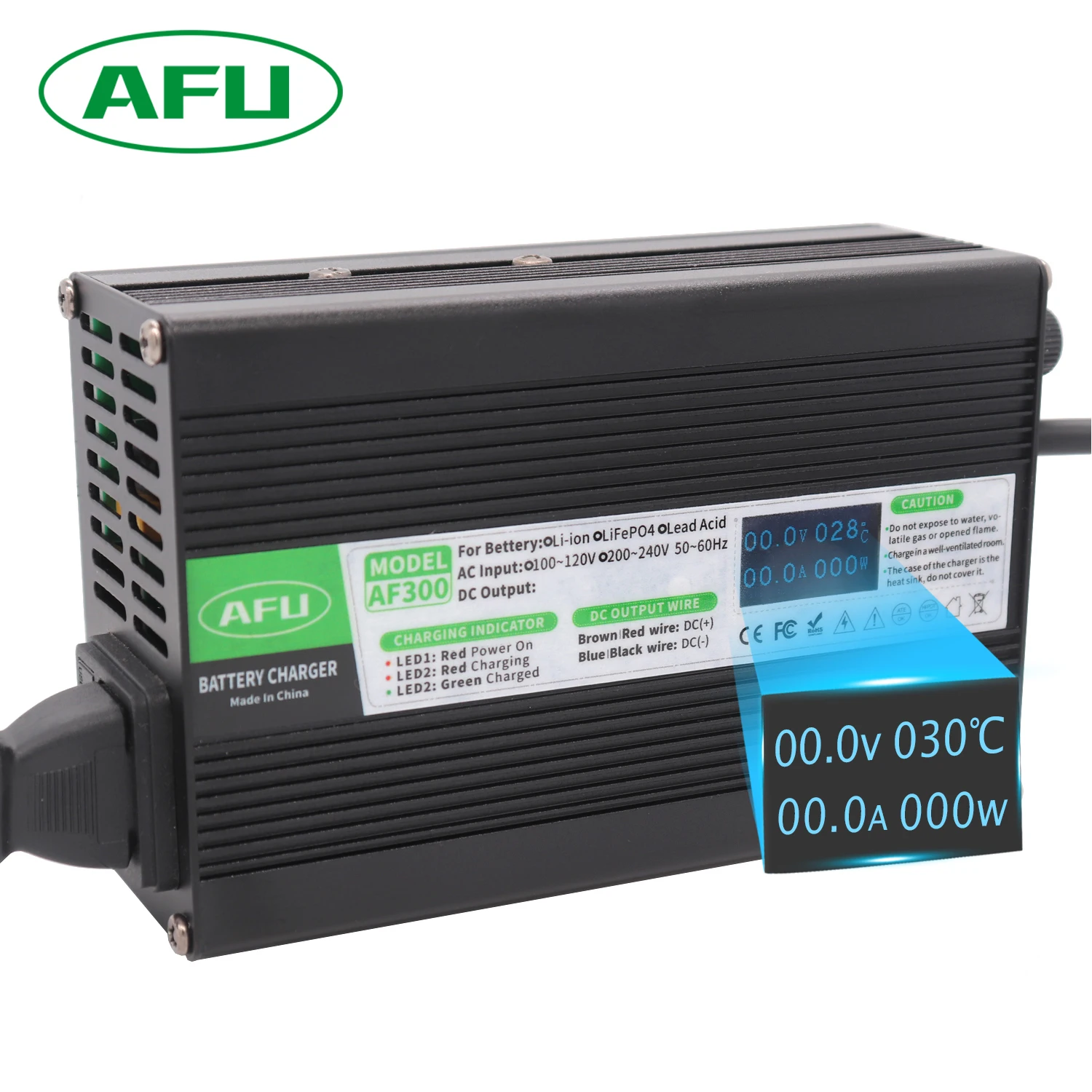 84V 2A Li-ion Battery Charger Usd For 20S 72V 74V Li-ion Battery With OLED Display Fast Charge