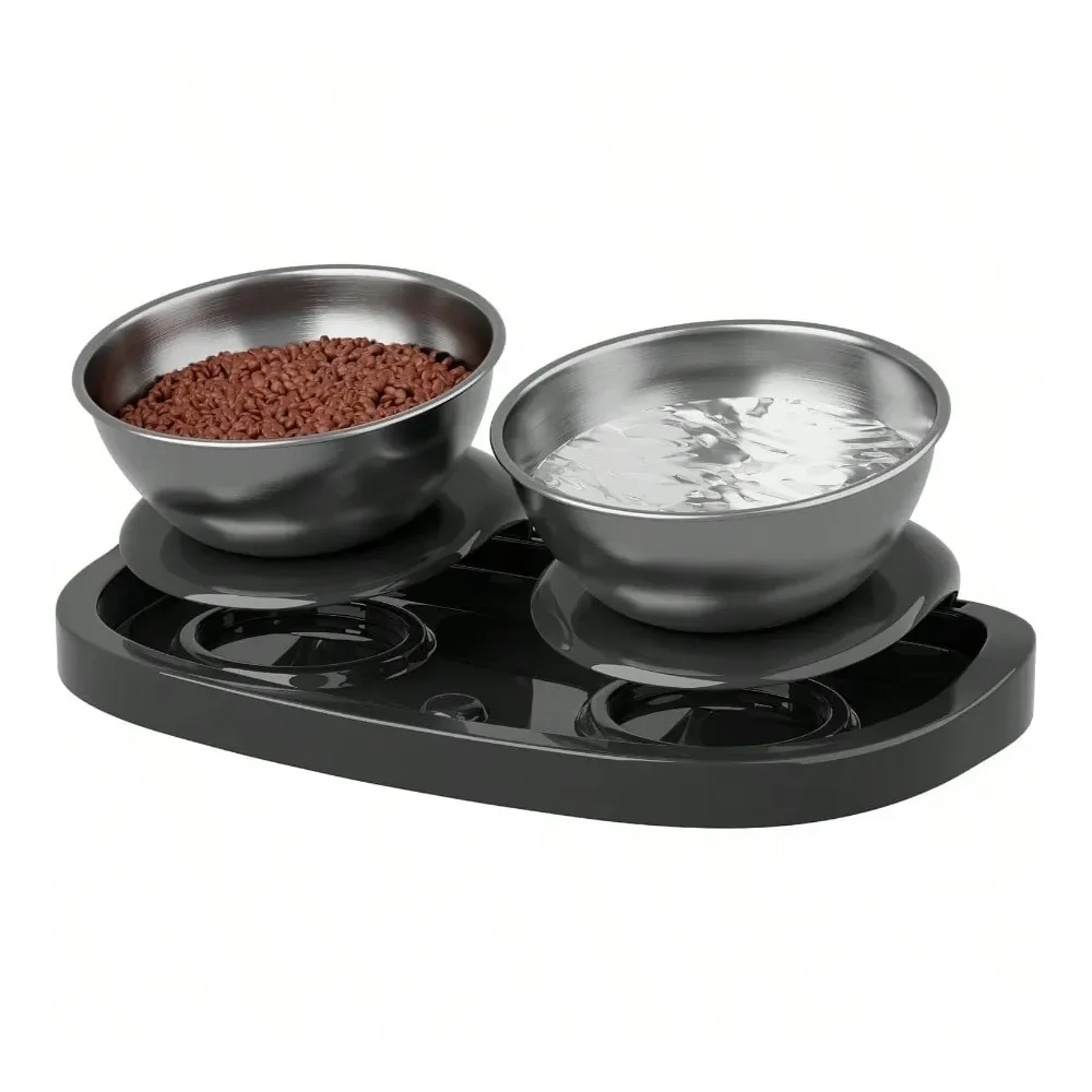 

Dog Supplies Dogs Accessories Food And Water Cat Bowls For Cats And Small Dogs 4 Different Adjustable Positions AntProof NonSpil