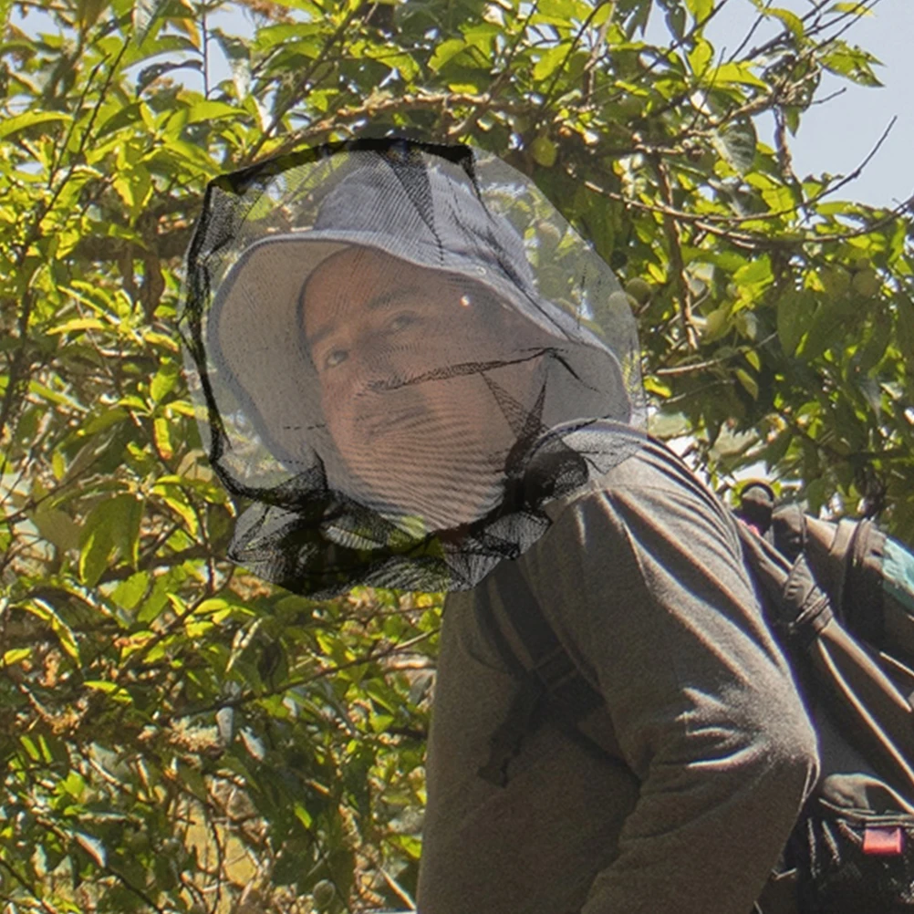 

3pcs Mosquito Net Hat Outdoor Insect Fishing Camping Gear Lightweight Foldable for Hiking Hunting Bee for