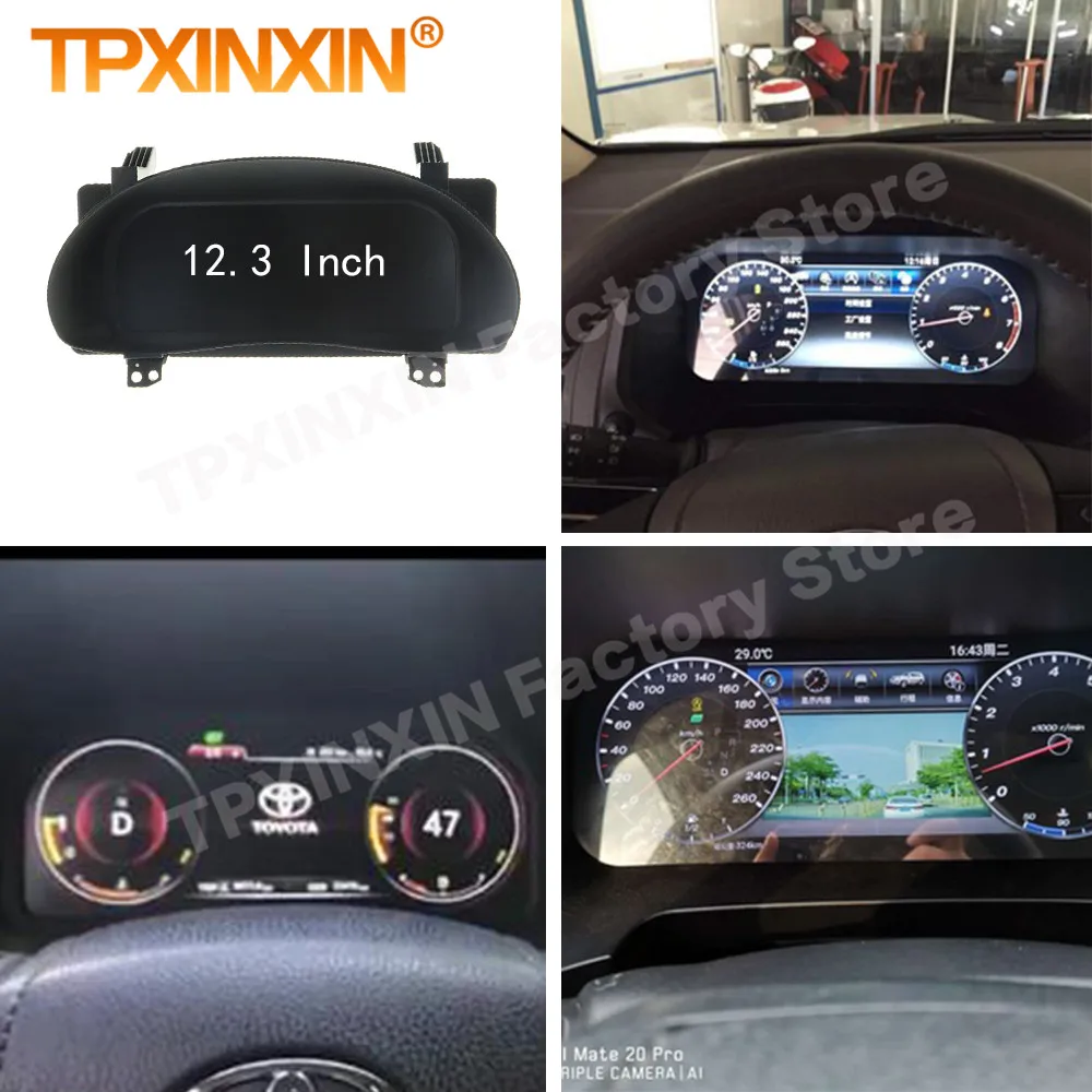 

Digital LCD Virtual Cluster Cockpit Android For Toyota Corolla 2014 2015 2016 2017 2018 2019 Dashboard Panel Speed Meters Screen