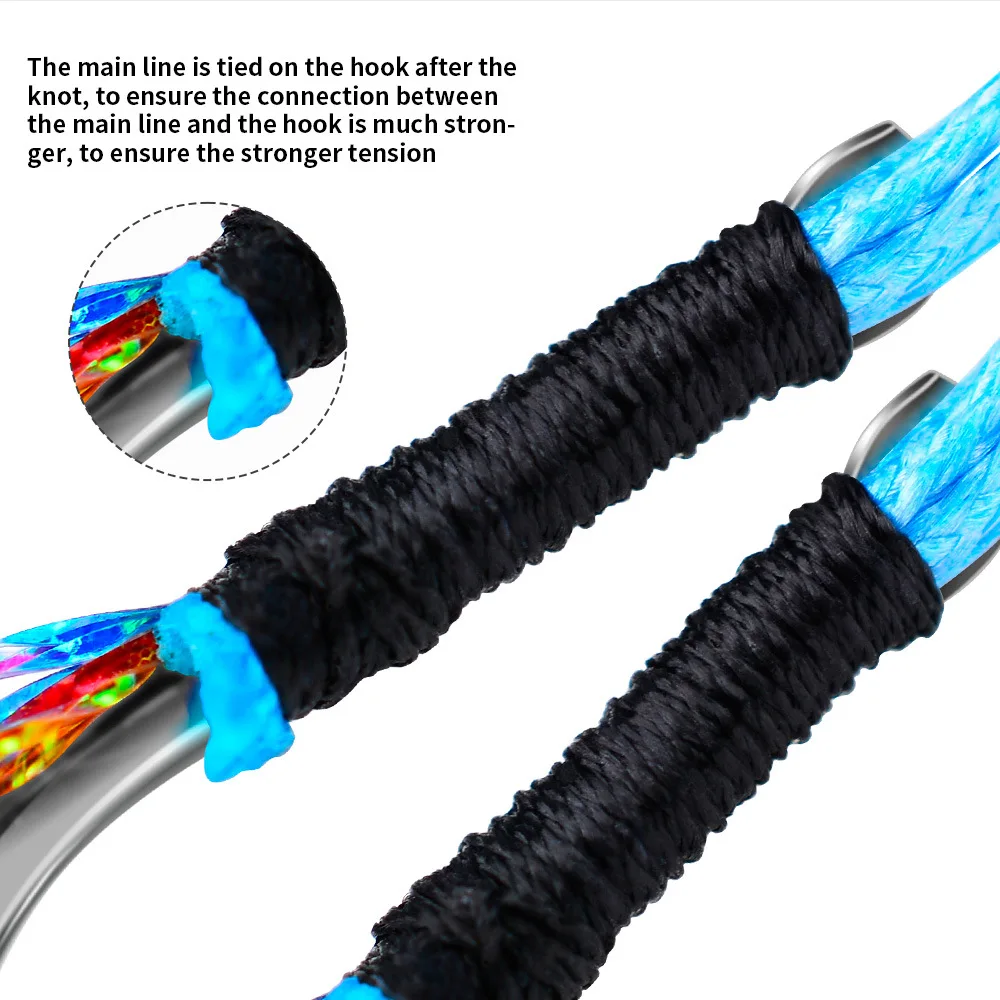 10 قطعة واحدة الرقص الصيد شقة حادة مساعدة هوك الصيد إغراء بطيئة القفز يلقي عالية الكربون الصلب الشائكة ريشة السنانير #6