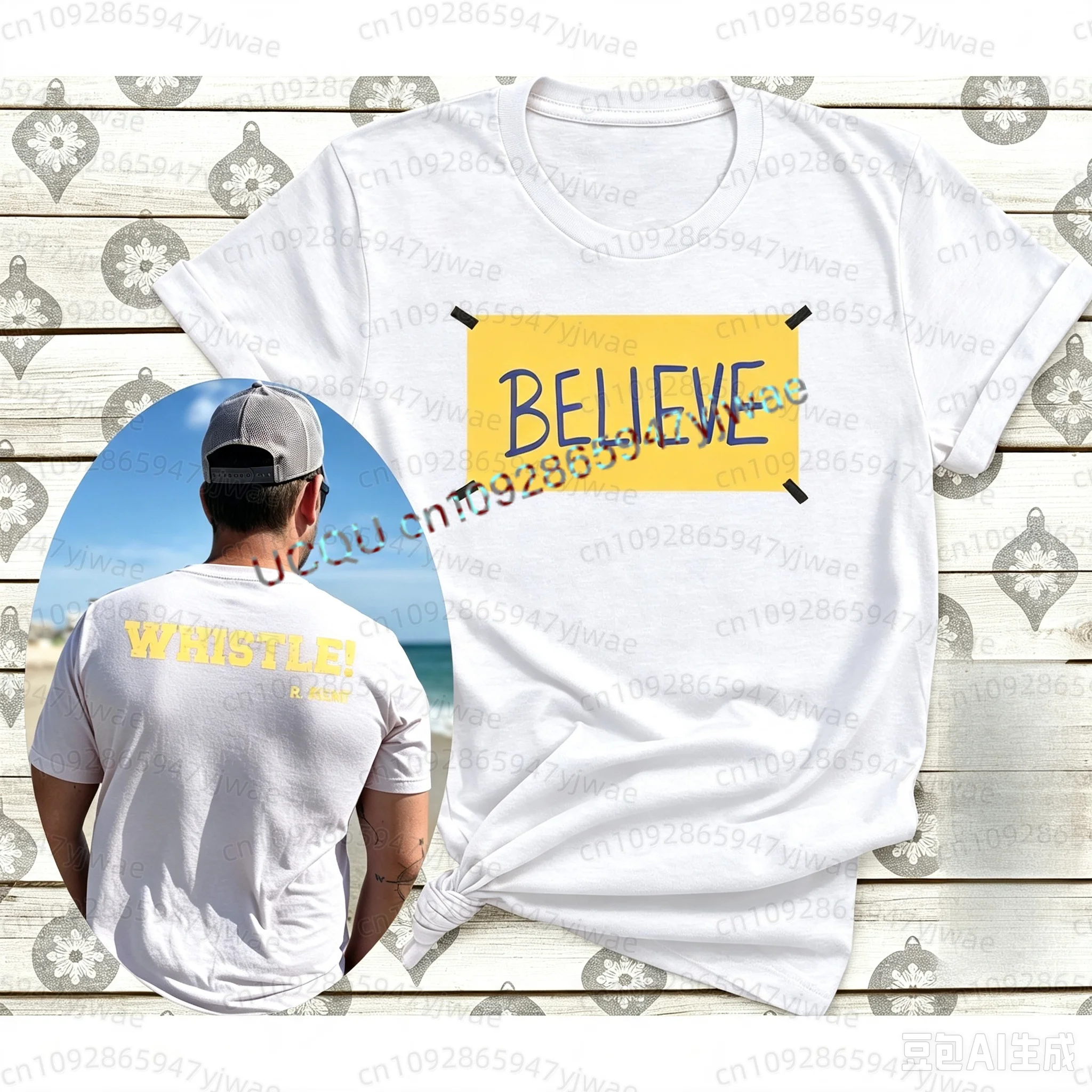 Ted Lasso AFC Richmond BELIEVE Graphics Unisex Kurzarm-T-Shirt, Herren Damen Hochwertige Fußball-Mode Herren Damen Hoodies – Detail 6