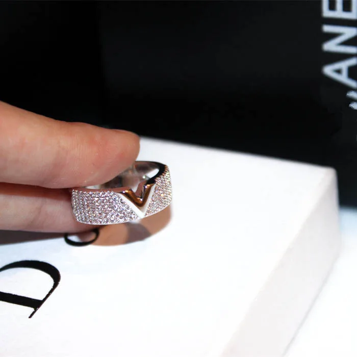 2025 الاتجاه الجديد 925 الفضة الاسترليني مزاجه الكلاسيكي، الموضة الكبرى، الحجر الكلاسيكي مطعمة خاتم الزواج المرأة، خاتم الرسالة #4