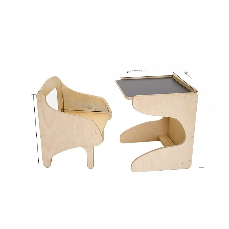 

Solid wood children's study table