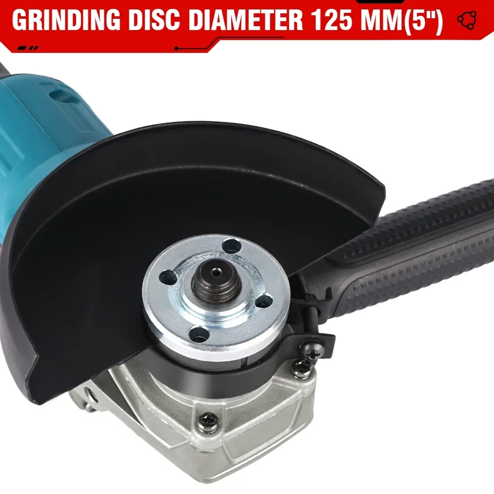 Imagem -06 - Onevan 125 mm sem Escova sem Fio Moedor de Ângulo Elétrico Velocidade Faça Você Mesmo Polisher Máquina Corte Ferramenta Elétrica para Makita 18v Bateria