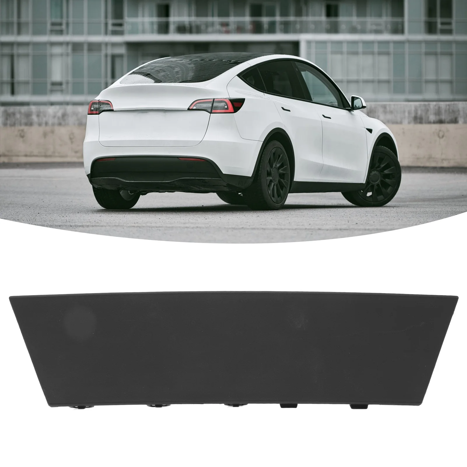 Rear Bumper Tow Hitch Cover Easy Installation ABS Towing Hook Cover Trailer Plate 1494009 00 B Black for  2020 To 2023