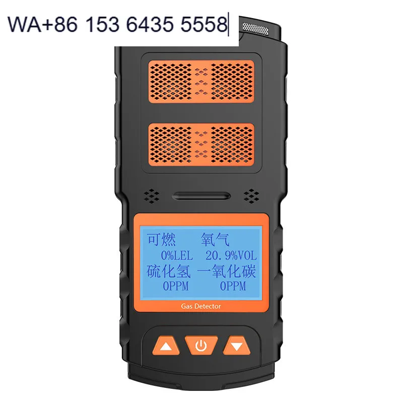 Portable IP65 Explosion-Proof Gas Detector 2-Year Sensor Life for Combustible Gases Carbon Monoxide Hydrogen Sulfur Dioxide